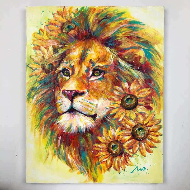 「dreamy sunflower lion」