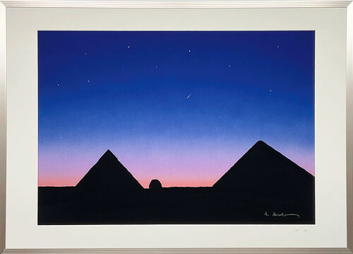 エジプトから見るヘールボップ彗星