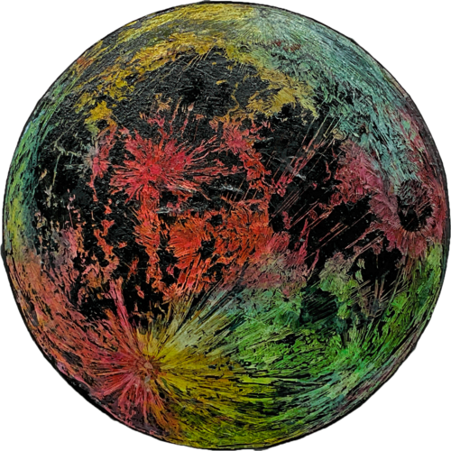Colorful moon 
