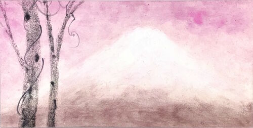春色に染まる富士