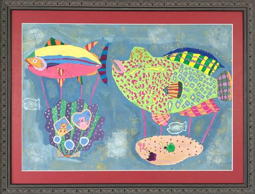カラフル魚とキレイな貝の夢気球