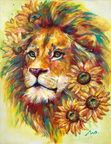 dreamy sunflower lion