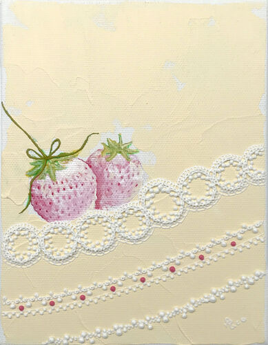 フラミンゴイチゴのショートケーキ